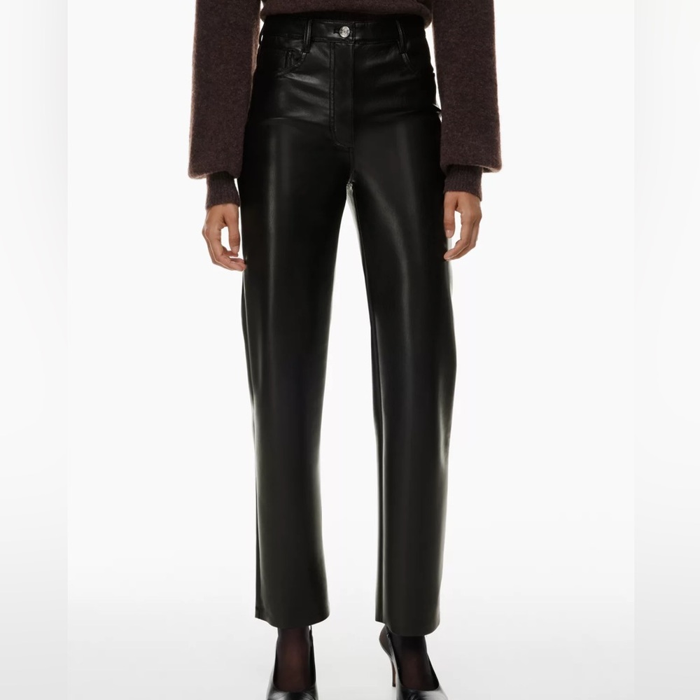 Wilfred “The Melina” Vegan Leather Pants - Black - Short Size 8